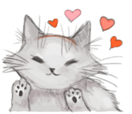 simple and natural cat sticker sticker #11692413