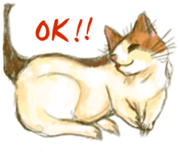 simple and natural cat sticker sticker #11692420