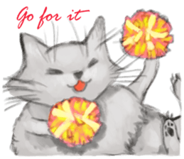 simple and natural cat sticker sticker #11692422