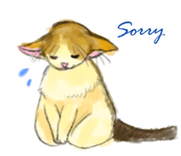 simple and natural cat sticker sticker #11692429