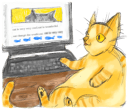 simple and natural cat sticker sticker #11692432