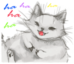 simple and natural cat sticker sticker #11692434