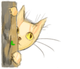 simple and natural cat sticker sticker #11692435