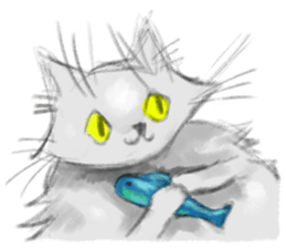 simple and natural cat sticker sticker #11692439