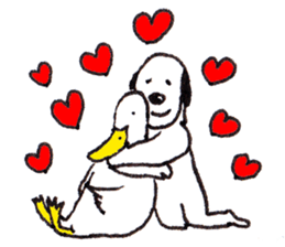 aruno of Jack and the duck of the dog sticker #11692684