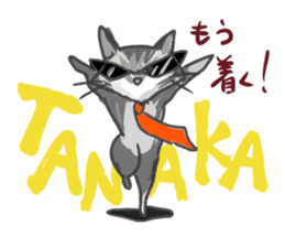 Cute cat Sticker of Tanaka 's house sticker #11692889
