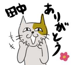 Cute cat Sticker of Tanaka 's house sticker #11692914