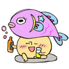 Mr. Pisces mushroom sticker #11693082