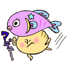 Mr. Pisces mushroom sticker #11693084