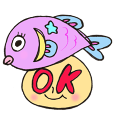 Mr. Pisces mushroom sticker #11693085