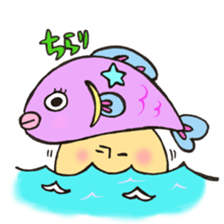 Mr. Pisces mushroom sticker #11693087