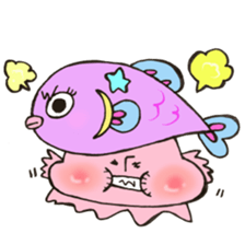 Mr. Pisces mushroom sticker #11693091