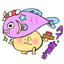 Mr. Pisces mushroom sticker #11693093