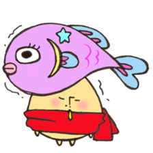 Mr. Pisces mushroom sticker #11693095