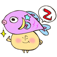 Mr. Pisces mushroom sticker #11693102