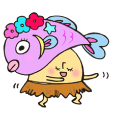 Mr. Pisces mushroom sticker #11693104