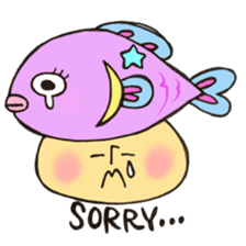 Mr. Pisces mushroom sticker #11693105