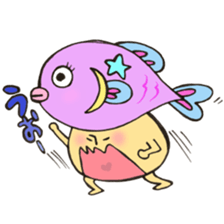 Mr. Pisces mushroom sticker #11693106