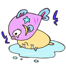 Mr. Pisces mushroom sticker #11693109