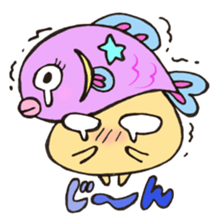 Mr. Pisces mushroom sticker #11693111