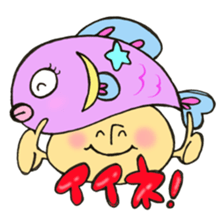 Mr. Pisces mushroom sticker #11693112