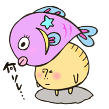 Mr. Pisces mushroom sticker #11693113