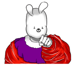 Very scary rabbit sticker #11693957