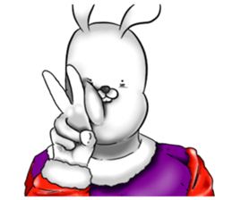 Very scary rabbit sticker #11693958