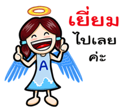 Angel and Devil Girl sticker #11694050