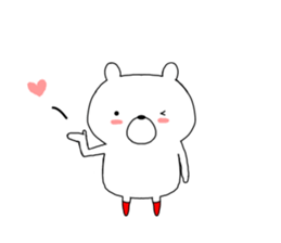 Bear of red socks sticker #11694276