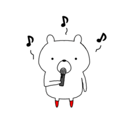 Bear of red socks sticker #11694277