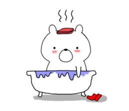 Bear of red socks sticker #11694278