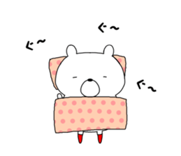 Bear of red socks sticker #11694279