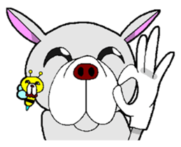 French Bull Hachi&bee sticker #11694360