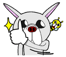 French Bull Hachi&bee sticker #11694361