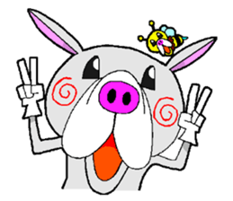 French Bull Hachi&bee sticker #11694366