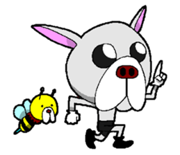 French Bull Hachi&bee sticker #11694382