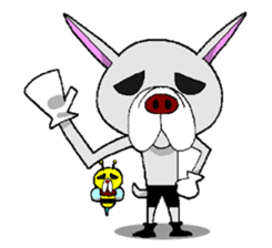 French Bull Hachi&bee sticker #11694387