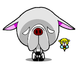 French Bull Hachi&bee sticker #11694388