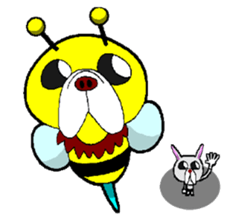 French Bull Hachi&bee sticker #11694397
