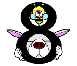 French Bull Hachi&bee sticker #11694399