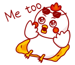 I'm a dorky chicken sticker #11694579