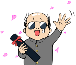 Cute Bald Head4(ENG) sticker #11694603