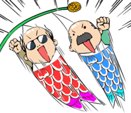 Cute Bald Head4(ENG) sticker #11694606