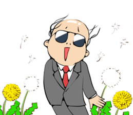 Cute Bald Head4(ENG) sticker #11694607