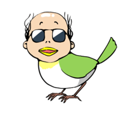 Cute Bald Head4(ENG) sticker #11694609