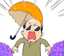 Cute Bald Head4(ENG) sticker #11694610