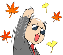 Cute Bald Head4(ENG) sticker #11694620