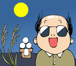 Cute Bald Head4(ENG) sticker #11694623