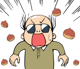 Cute Bald Head4(ENG) sticker #11694628